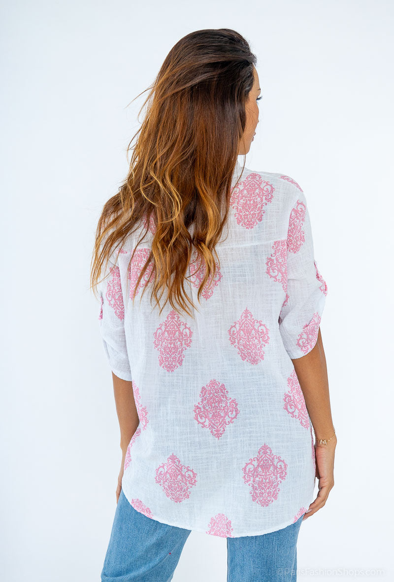 Rose puuvillapusero