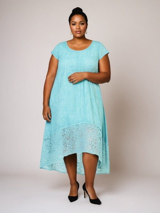 Sandra turkoosi mekko (L-XXXL)