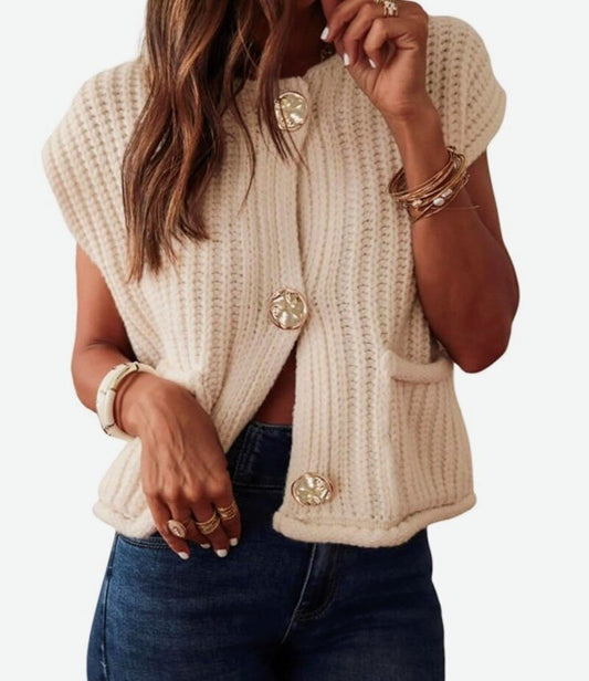 Nora neuleliivi, beige