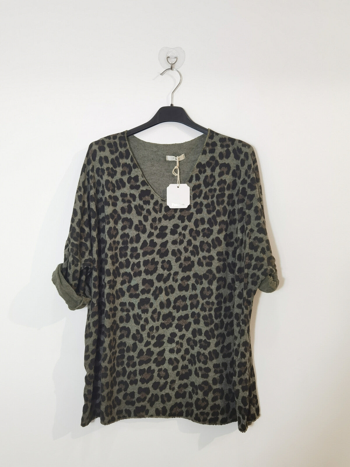 Katariina pitkähihainen neulospaita, khaki