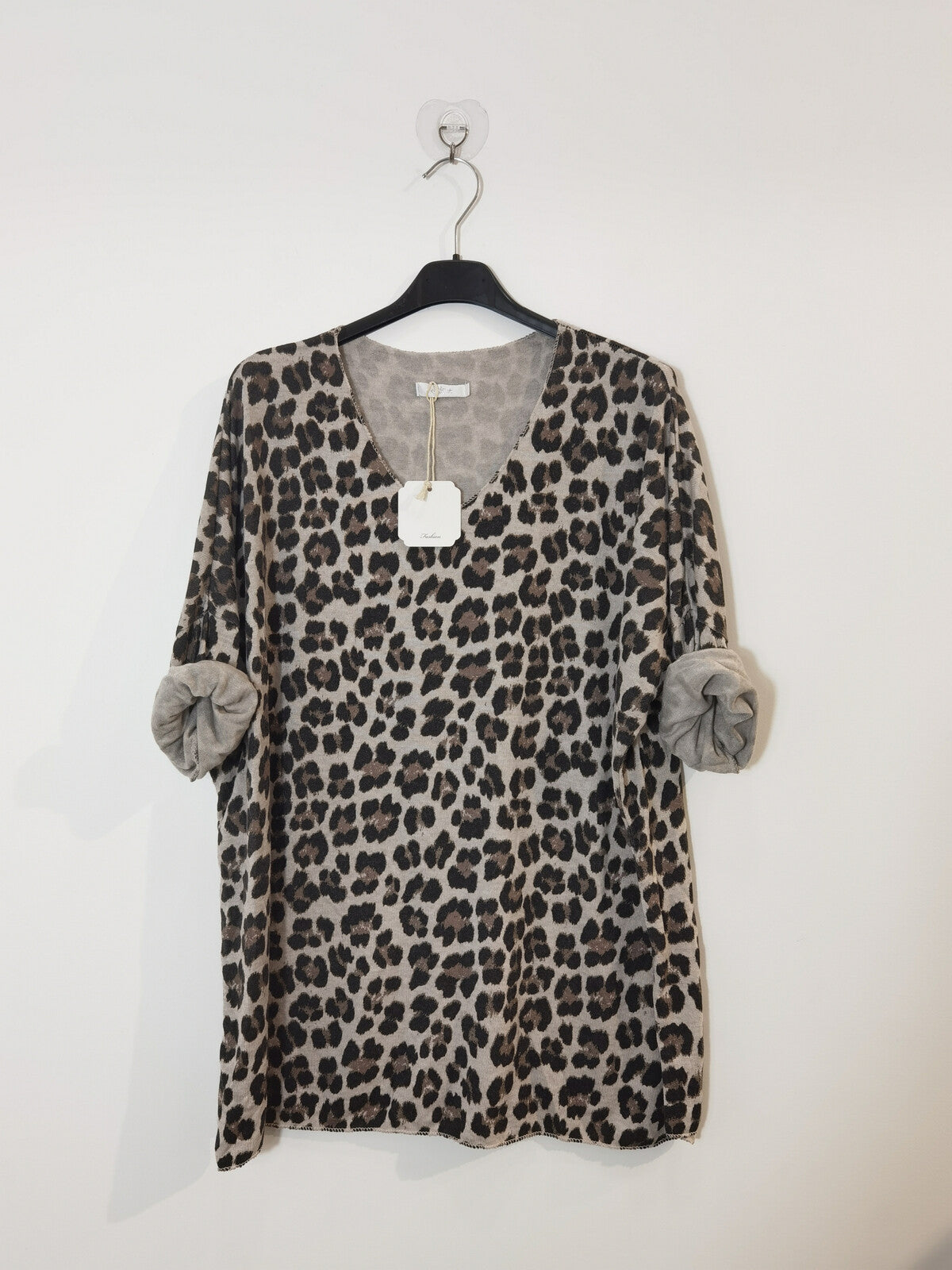 Katariina pitkähihainen neulospaita, taupe